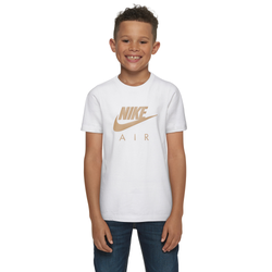 Boys' Grade School - Nike Air Logo T-Shirt - White/Gold
