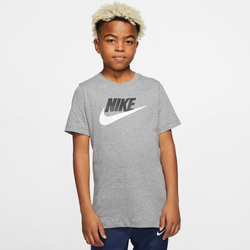 Boys' Grade School - Nike NSW Futura Icon T-Shirt - Grey/Black