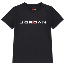 Garçons, maternelle - Jordan Haut à col ras du cou à manches courtes extensible Air - Black/Multi