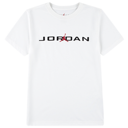 Boys' Preschool - Jordan Air Stretch Short Sleeve Crew  - White/Multi