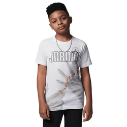 Boys' Grade School - Jordan Roadtrip X-Ray Short Sleeve T-Shirt  - White/Multi