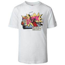 Boys' Grade School - Jordan Air Comics Dunk Short Sleeve T-Shirt - White/Multi