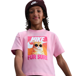 Filles, Scolaire - Nike T-shirt avec photo d’animal mignon - Med Soft Pink