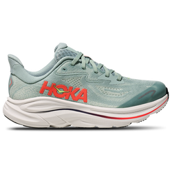 Boys' Grade School - HOKA Clifton 10 - Neon Flame/Sage
