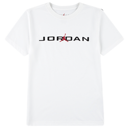 Boys' Grade School - Jordan Air Stretch Short Sleeve Crew  - Multi/White