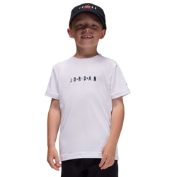 Boys' Preschool - Jordan Wordmark Emblem Crew  - Black/White