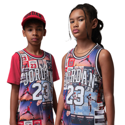 Boys' Grade School - Jordan AJ3 Time Out Short Sleeve T-Shirt  - Black/Multi