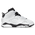 Jordan Retro 6 - Garçons, maternelle Blanc/Noir