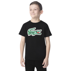 Boys' Grade School - Lacoste Puff T-Shirt  - Black/Green