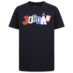 Boys' Grade School - Jordan Signature Short Sleeve T-Shirt - Black/Multi