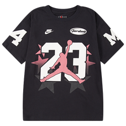 Girls' Grade School - Jordan 23 Jumpman Short Sleeve T-Shirt  - Off Noir/Multi