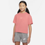 Nike Essential Boxy T-Shirt - Girls' Grade School Pink/White