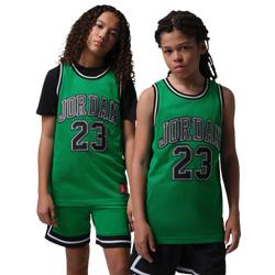 Boys' Grade School - Jordan 23 Jersey  - Lucky Green/White