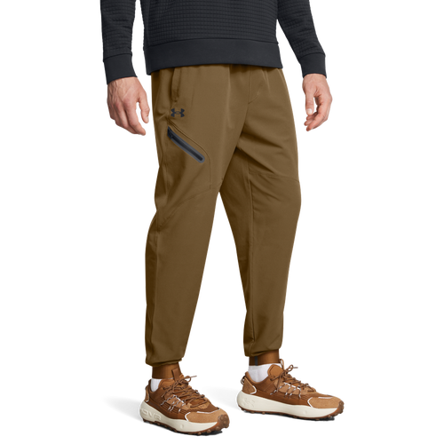 MENS - Under Armour Unstoppable Woven Joggers - Coyote/Black
