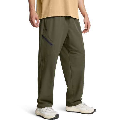 MENS - Under Armour Unstoppable Straight Pant - Black/Marine Od Green