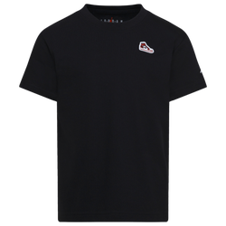 Boys' Preschool - Jordan AJ1 Patch Short Sleeve T Shirt  - Black/White