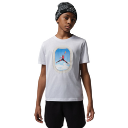 Boys' Grade School - Jordan Air Jordan Plan Window Short Sleeve T-Shirt  - White/Multi