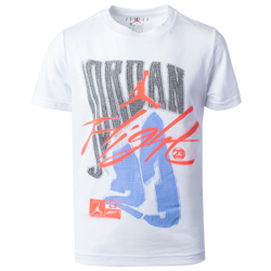 Boys' Grade School - Jordan Fadeaway Flight S/S T-Shirt  - White/Multi