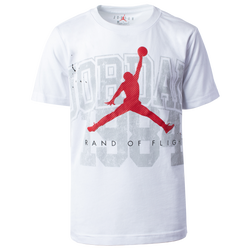 Boys' Grade School - Jordan Throwback Athletic S/S T-Shirt  - White/Multi