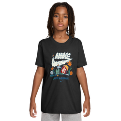 Boys' Grade School - Nike NSW Boxy REST T-Shirt  - Black