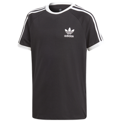 Boys' Grade School - adidas 3 Stripes T-Shirt  - Black/White