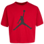 Jordan Jumpman Core Boxy T-Shirt - Girls' Grade School Red