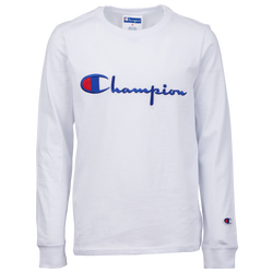 Boys' Grade School - Champion Heritage Long Sleeve T-Shirt - White