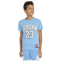 Boys' Grade School - Jordan Practice Flight T-Shirt  - Blue/White