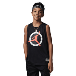 Boys' Grade School - Jordan Take Flight MVP Mesh Tank - Black/Multi