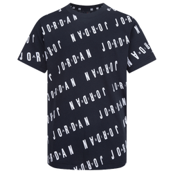 Boys' Grade School - Jordan Take Flight Essential AOP T-Shirt  - White/Black