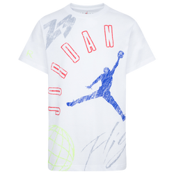 Boys' Grade School - Jordan Elements Short Sleeve T-Shirt  - White/Multi