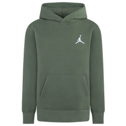 Boys' Grade School - Jordan MJ Essentials Pullover Hoodie - White/Olive