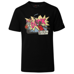 Boys' Grade School - Jordan Air Comics Dunk Short Sleeve T-Shirt - Multi/Black