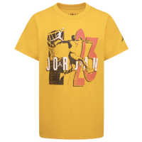 Jordan Boys Retro Spec T Shirt Boys Preschool Yellow Ochre Multi Size 4