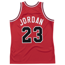 Men's - Mitchell & Ness Bulls Authentic Jersey - Red/White