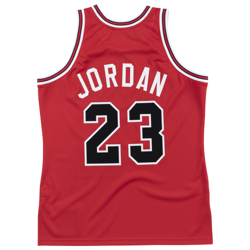 

Mitchell & Ness Mens Michael Jordan Mitchell & Ness Bulls Authentic Jersey - Mens Red/White Size L