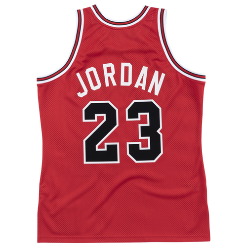 

Mitchell & Ness Mens Michael Jordan Mitchell & Ness Bulls Authentic Jersey - Mens Red/White Size S