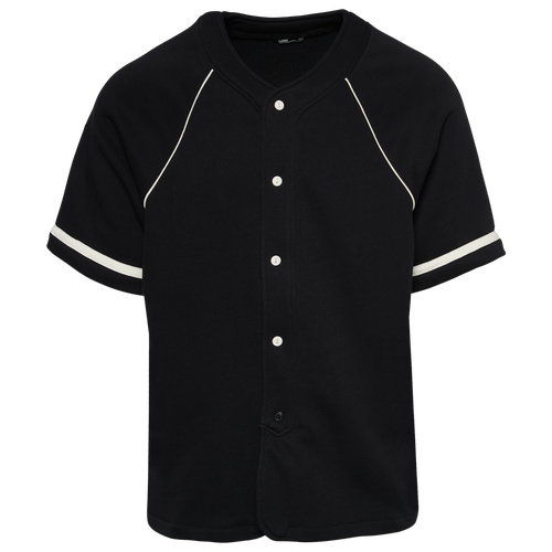 Lckr Mens  Baseball Shirt In Black/black