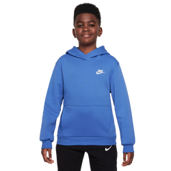 Boys' Grade School - Nike NSW Club HBR Fleece Hoodie  - Comet/White