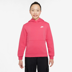 Girls' Grade School - Nike NSW Club Fleece Hoodie - Aster Pink/White