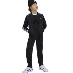 Boys' Grade School - adidas Originals Superstar Track Top - Black/White