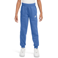 Boys' Grade School - Nike NSW Club LBR Fleece Joggers  - Comet/White