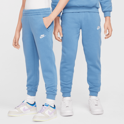 Boys' Grade School - Nike NSW Club LBR Fleece Joggers - Aegean Storm/White