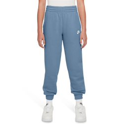 Boys' Grade School - Nike NSW Club LBR Fleece Joggers  - Worn Blue/White