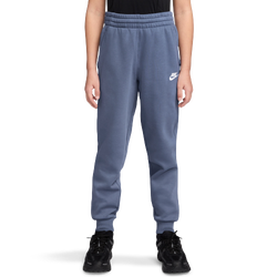 Boys' Grade School - Nike NSW Club LBR Fleece Joggers  - World Indigo/White