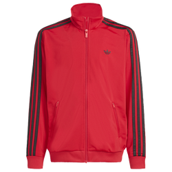 Boys' Grade School - adidas Firebird Lo Track Top  - White/Red