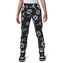 Girls' Grade School - Jordan Floral Flight AOP Jogger - Black/White