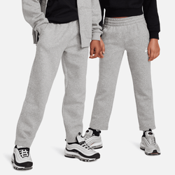 Boys' Grade School - Nike Open Hem Pants - White/Dark Grey Heather/Base Grey