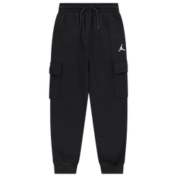Boys' Grade School - Jordan My Brooklyn Essential Flc Cargo Pant  - White/Black