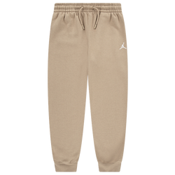 Boys' Grade School - Jordan Brooklyn Fleece Pant  - White/Tan
